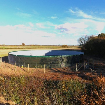 Corrugated tank