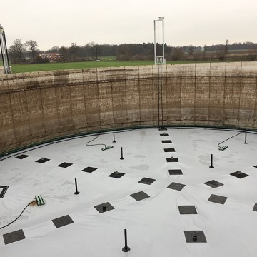 Biogas drijfzeil, Duitsland