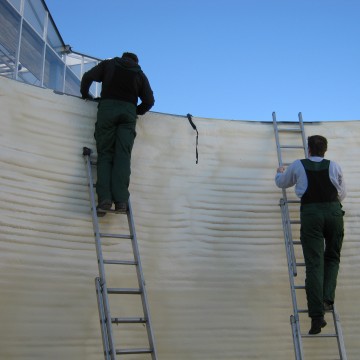Energiebuffer in de vorm van 2 ge&iuml;soleerde watersilo&rsquo;s, Metslawier