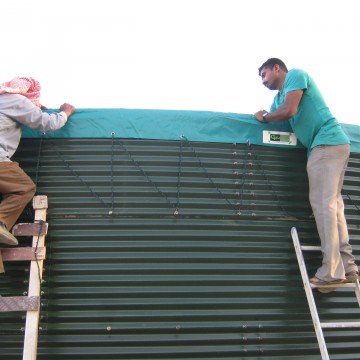 GenaFlexstores, gesloten watersilo's,  Umm Thnaietain Farm