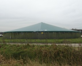spankap afdekking voor mestsilo - cover for slurry silo - Vredepeel I Landbouw Genap.jpg